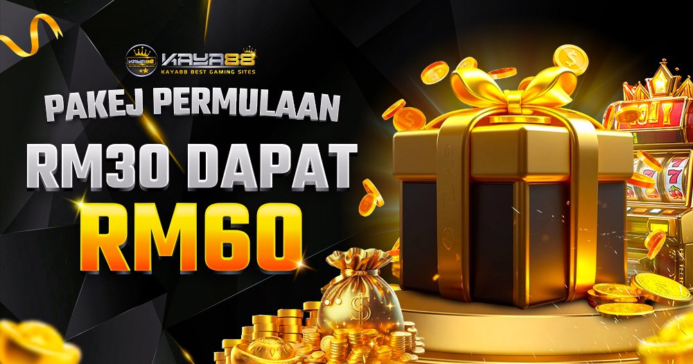 Starter Package banner: deposit RM30 and play with RM60 at KAYA88